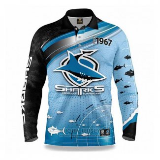 NRL Cronulla Sutherland Sharks Rugby Jersey 2022 Fish Finder