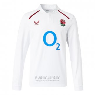 Jersey England Manga Larga Rugby Home Classic