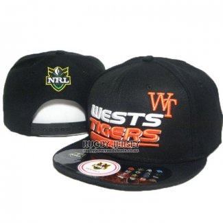 NRL Snapbacks Caps Wests Tigers Black