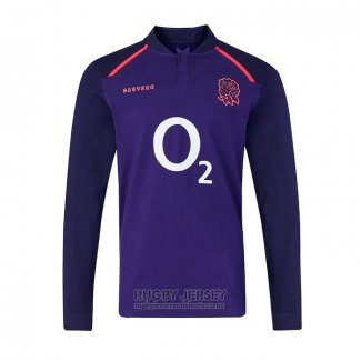 Jersey England Manga Larga Rugby Away Classic