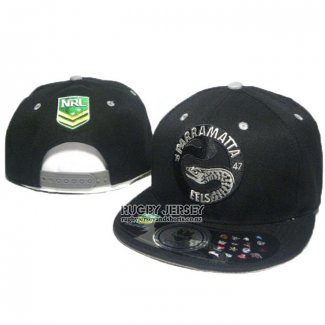 NRL Snapbacks Caps Parramatta Eels Black