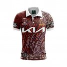 Jersey Polo Brisbane Broncos Rugby 2024 Indigenous