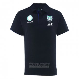 Jersey Polo New Zealand Warriors Rugby 2025 Black