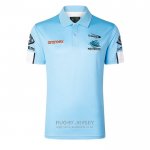 Jersey Polo Cronulla Sutherland Sharks Rugby 2026 Blue