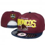 NRL Snapbacks Caps Brisbane Broncos Marron Yellow