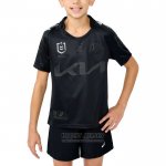 Jersey Kid's Brisbane Broncos Rugby 2025 Captains Run Black