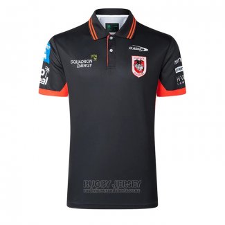 Jersey Polo St George Illawarra Dragons Rugby 2026 Black