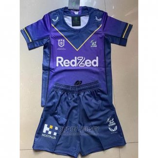 Kid's Kits Melbourne Storm Rugby Jersey 2021 Home