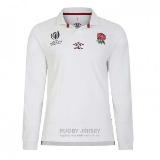 Jersey England Long Sleeve Rugby 2023 World Cup Home