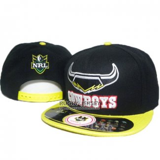 NRL Snapbacks Caps North Queensland Cowboys Black Yellow