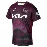 Jersey Brisbane Broncos Rugby 2024 Training Fuchsia