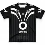 Jersey Kid's New Zealand Warriors Rugby 2025 Training Black
