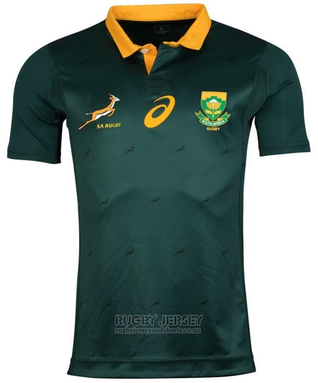 South Africa Rugby Jersey 2017-18 Green | www.rugbyjerseyandshorts.co.nz